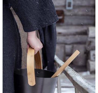Badstuebøtte RENTO BRUN 5L, H35cm