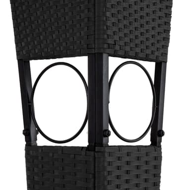 Polyrattan Hagepaviljong 3x4m - svart/krem