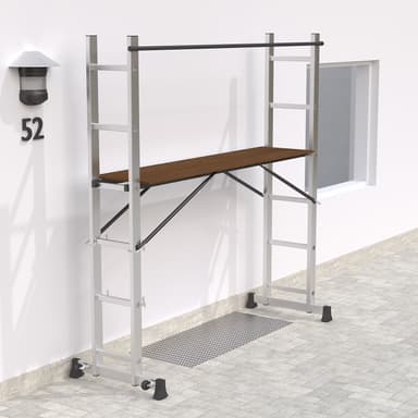 Stillas universalstige aluminium - sølv