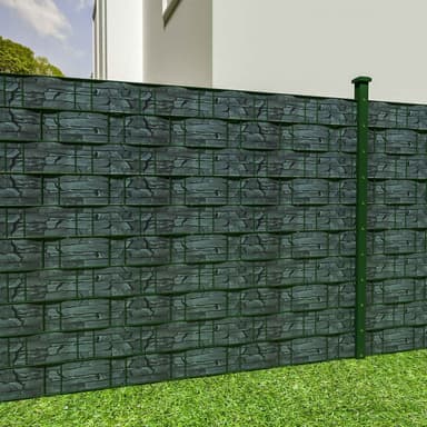 Pvc strimler balkongbeskyttelse - 70 m,skifer