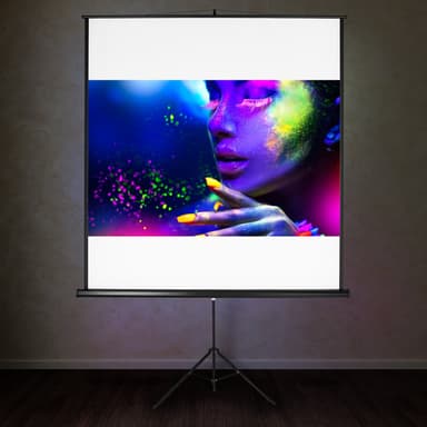 Projektor lerret med stativ - 152 x 152 cm
