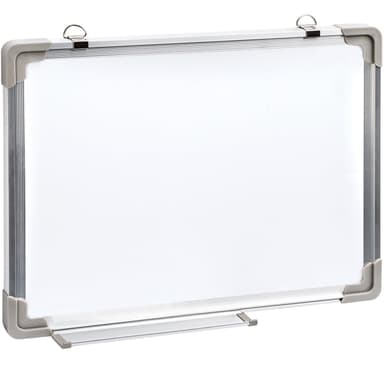 Whiteboard magnettavle + 12 magneter - 60 x 45 x 2 cm