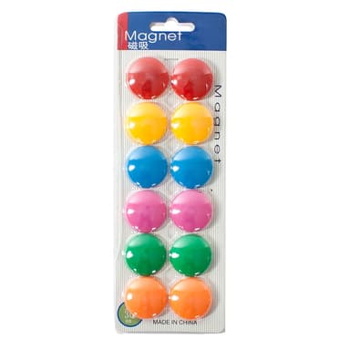 Whiteboard magnettavle + 12 magneter - 60 x 45 x 2 cm