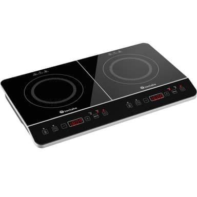 Dobbel induksjonskokeplate 3400 W - svart