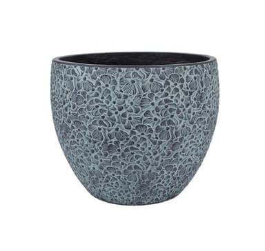 Planteholder FLORA D37xH30cm, sort/grå