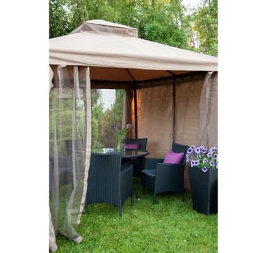 Myggnett til lysthus LEGEND 2,91x3,91m, beige
