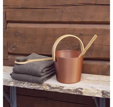 Badstuebøtte RENTO KOBBER 5L, H35cm