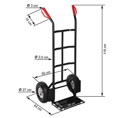 Tralle max 200 kg - svart
