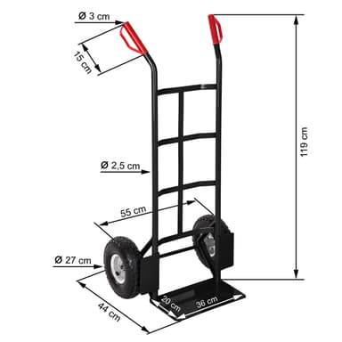Tralle max 200 kg - svart
