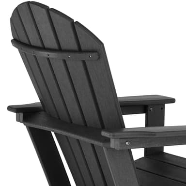 Hagestol Adirondack-Design - svart