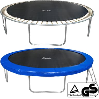 Trampoline med beskyttelsesnett - 425 cm