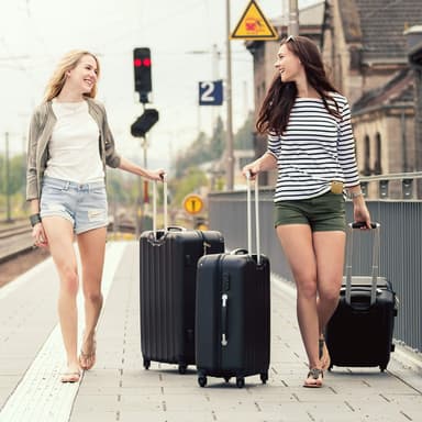 Koffert sett 3 deler hardcase ABS - pink