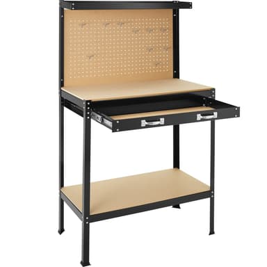 Arbeidsbenk med perforert vegg - 81 x 41 x 145 cm