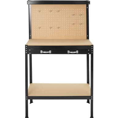 Arbeidsbenk med perforert vegg - 81 x 41 x 145 cm