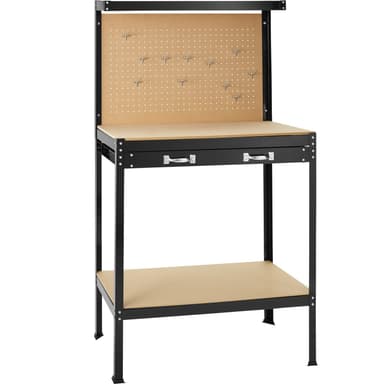 Arbeidsbenk med perforert vegg - 81 x 41 x 145 cm
