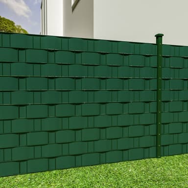 Pvc strimler balkongbeskyttelse - 35 m,grønn