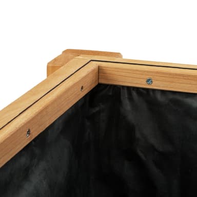 Blomsterkasse med hylle og drivhus 119x53x124cm - brun