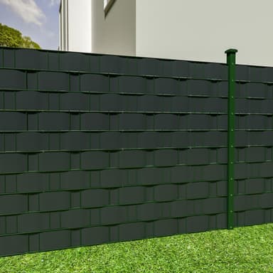 Pvc strimler balkongbeskyttelse - 70 m,antrasitt