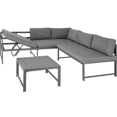 Utesofa med bord Faro - lameller
