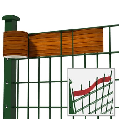 Pvc strimler balkongbeskyttelse - 35 m,tredekor