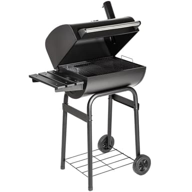 BBQ kullgrill av pulverlakkert metall - svart