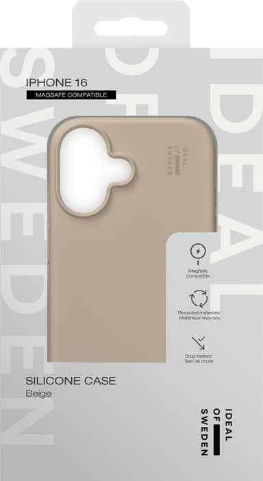 iDeal of Sweden Silicone iPhone 16 deksel (beige)