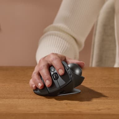 Logitech MX Ergo S Advanced trådløs trackball-mus (sort)