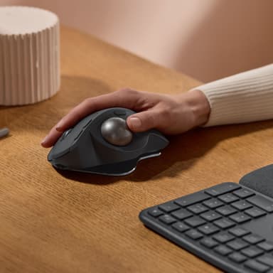 Logitech MX Ergo S Advanced trådløs trackball-mus (sort)