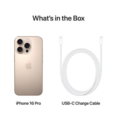 iPhone 16 Pro 5G smarttelefon 512GB Desert Titanium