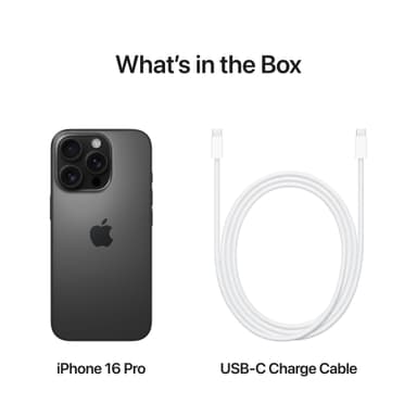 iPhone 16 Pro 5G smarttelefon 1TB (sort titan)