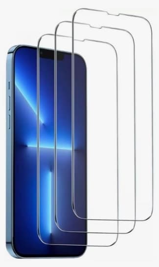 3-pakning Fulldekkende skjermbeskytter i herdet glass til iPhone 13 Pro Max