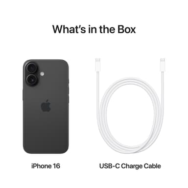iPhone 16 – 5G smarttelefon 512GB (sort)
