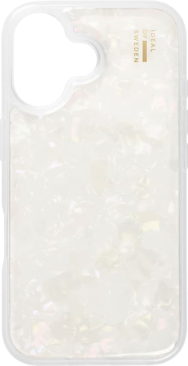 Ideal of Sweden iPhone 16 deksel (pearlized white)