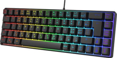Next MX6 mini 65 RGB membran gamingtastatur (sort)