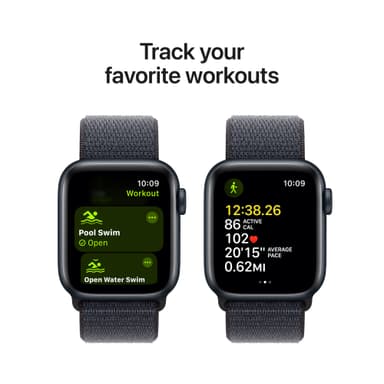 Apple Watch SE 2nd Gen 40mm LTE (Midnatt Alu/Blekk sport loop)