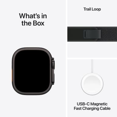 Apple Watch Ultra 2 49mm GPS+CEL (Sort Titan/Sort Trail Loop) M/L
