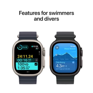 Apple Watch Ultra 2 49mm GPS+CEL (Sort Titan/Sort Trail Loop) M/L