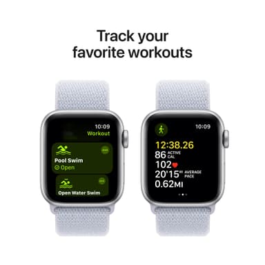 Apple Watch SE 2nd Gen 40mm LTE (Sølv Alu/Blå Sky sport loop)