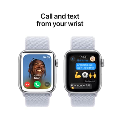 Apple Watch SE 2nd Gen 40mm LTE (Sølv Alu/Blå Sky sport loop)