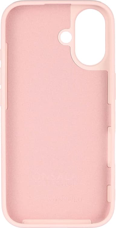 Onsala iPhone 16 silikondeksel (krittrosa)
