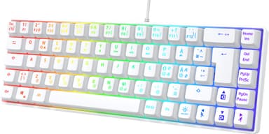 Next MX6 mini 65 RGB membran gamingtastatur (hvit)