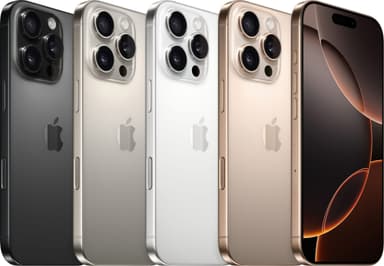 iPhone 16 Pro 5G smarttelefon 1TB (sort titan)