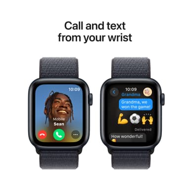 Apple Watch SE 2nd Gen 44mm LTE (Midnatt Alu/Blekk sport loop)