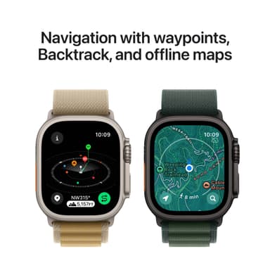 Apple Watch Ultra 2 49mm GPS+CEL (Naturlig Titan/Naturlig Titan Milanese Loop) M
