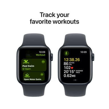 Apple Watch SE 2nd Gen 40mm LTE (Midnatt Alu/Midnatt sport band M/L)