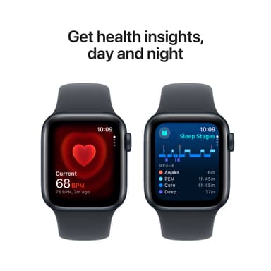 Apple Watch SE 2nd Gen 40mm LTE (Midnatt Alu/Midnatt sport band M/L)