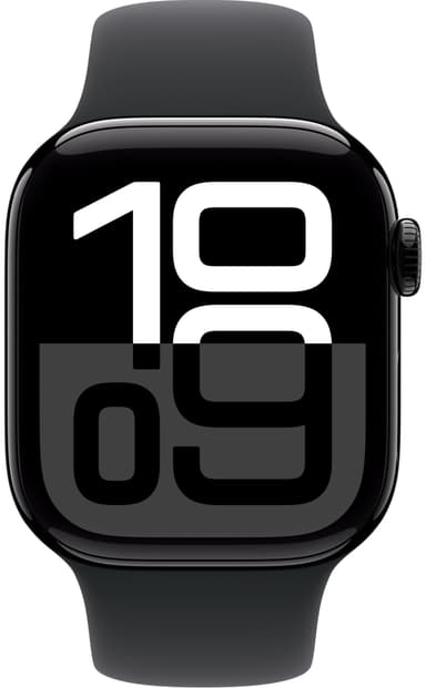 Apple Watch S10 42mm GPS+Cel (Sort Aluminium/Sort Sport Band) M/L