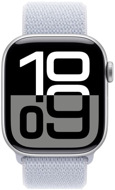 Apple Watch S10 42mm GPS (Sølv/Blå Sky Sport Loop)