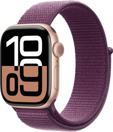 Apple Watch S10 42mm GPS+Cel (Rosegull/Plomme Sport Loop)