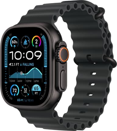 Apple Watch Ultra 2 49mm GPS+CEL (Sort Titan/Sort Ocean Band)
